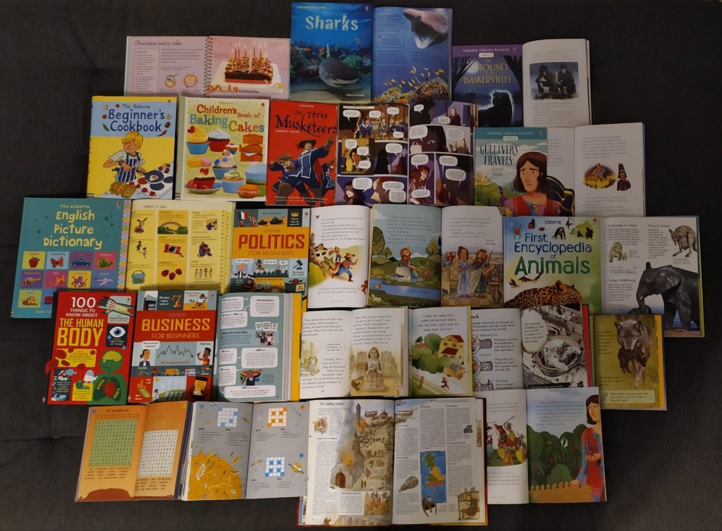 Anglické knihy Usborne